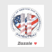 Patriot Day / Dag van Herinnering Sticker (Vel)