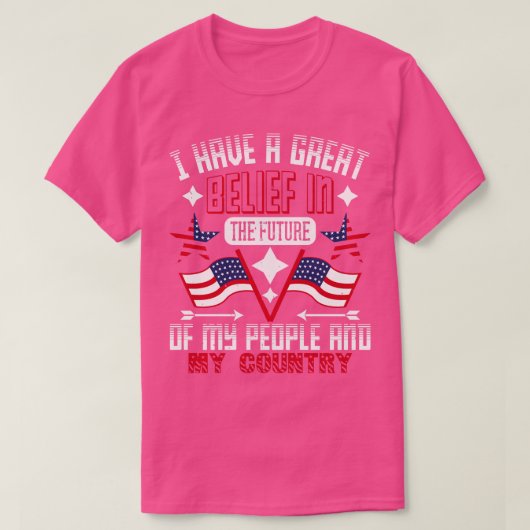 Patriot Day Ik heb een grote geloof T-shirt (Design voorkant)