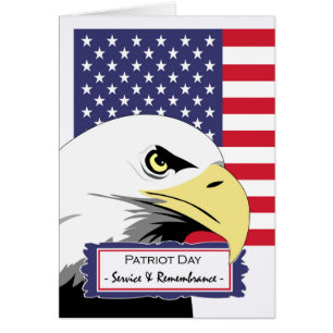 Patriot Day met Eagle en American Flag
