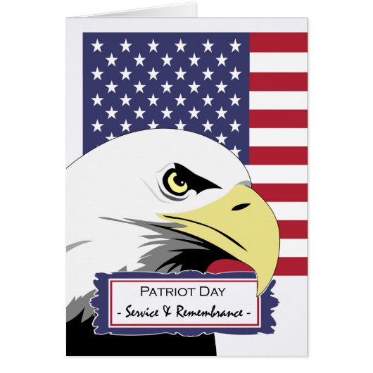 Patriot Day met Eagle en American Flag (Voorkant)