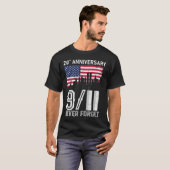 Patriot Day Never Forget 9 11 Anniversary T-shirt (Voorkant volledig)