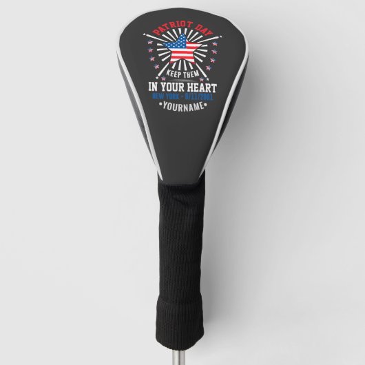 Patriot Day Never Forget September 11 2001 Golfheadcover (Voorkant)