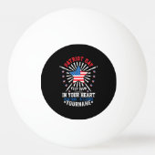 Patriot Day Never Forget September 11 2001 Pingpongbal (Achterkant)