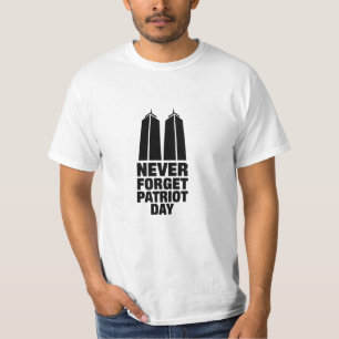 Patriot Day Tribute Design voor Herdenking T-shirt