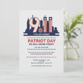 Patriot Day uitnodiging (Staand voorkant)