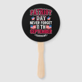 Patriot Day Vergeet nooit 9 11 Handwaaier (Voorkant)