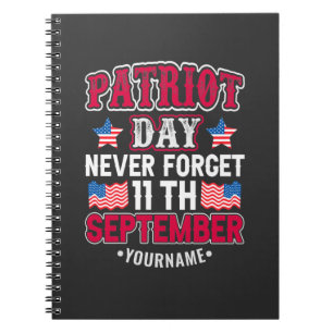 Patriot Day Vergeet nooit 9 11 Notitieboek