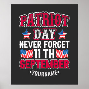 Patriot Day Vergeet nooit 9 11 Poster