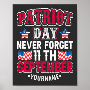 Patriot Day Vergeet nooit 9 11 Poster
