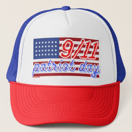 "PATRIOT DAY"-vrachtwagenhoed Trucker Pet (Voorkant)
