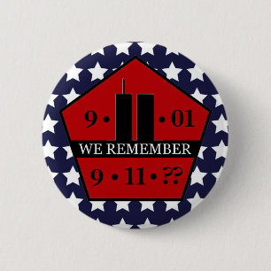 Patriot Day We Remember 9/11 Custom Year Ronde Button 5,7 Cm