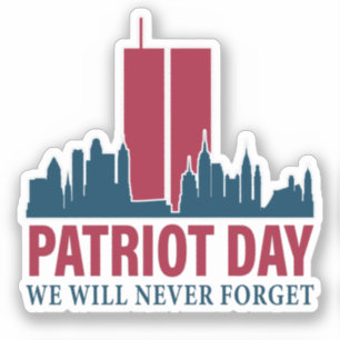 Patriot Day, we zullen nooit vergeten Sticker