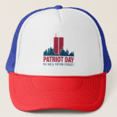Patriot Day, we zullen nooit vergeten Trucker Pet (Voorkant)