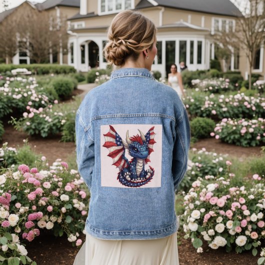 Patriot Draak Denim Jacket (Huwelijk Achterkant)