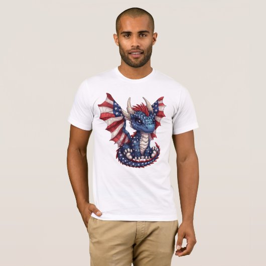 Patriot Dragon T-shirt (Voorkant volledig)