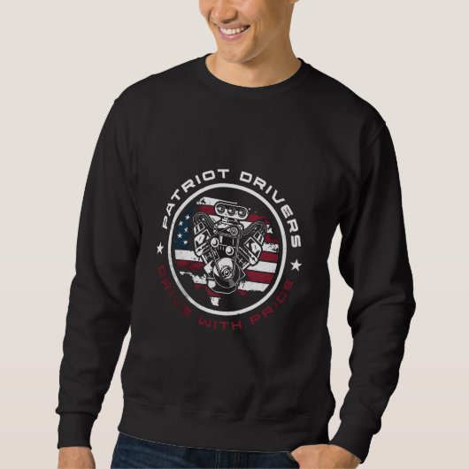 Patriot Drivers T-Shirt – Amerikaanse trots met le (Voorkant)