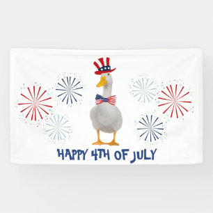 Patriot Duck Happy 4 juli Spandoek