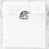 Patriot Eagle Ronde Sticker (Tas)