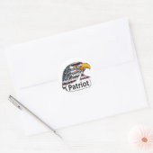 Patriot Eagle Ronde Sticker (Envelop)