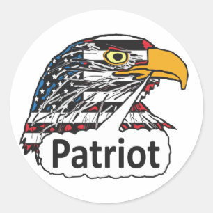 Patriot Eagle Ronde Sticker