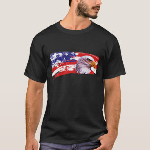 Patriot Eagle Shirt USA Flag Eagle Hawk Amerikaans