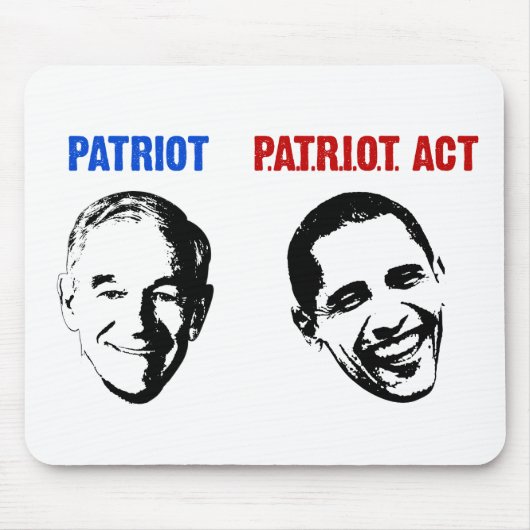 Patriot- en patriotwet muismat (Voorkant)