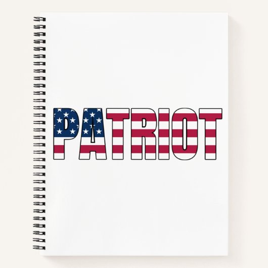 Patriot Flag Notitieboek (Voorkant)