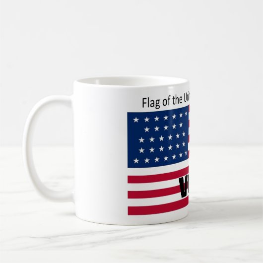 Patriot Flag Pet Series Koffiemok (Links)
