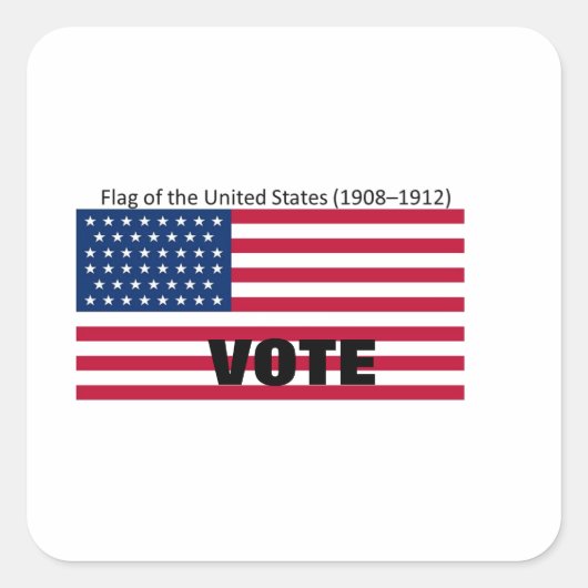 Patriot Flag Pet Series Vierkante Sticker (Voorkant)