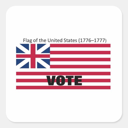 Patriot Flag Pet Series Vierkante Sticker (Voorkant)