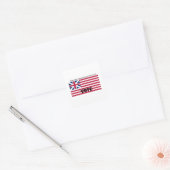 Patriot Flag Pet Series Vierkante Sticker (Envelop)