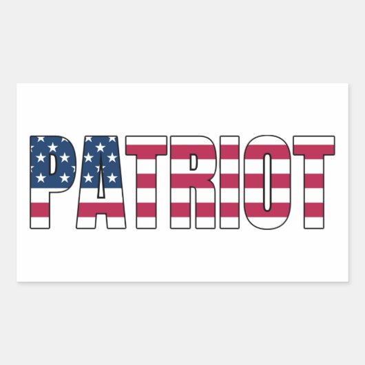Patriot Flag Sticker (Voorkant)