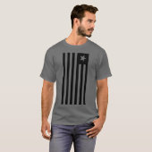 PATRIOT FLAG ZWART-WIT T-SHIRT (Voorkant volledig)