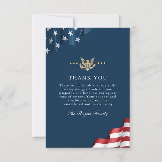 Patriot Flat Bedankkaartje Bedankkaart (Voorkant)