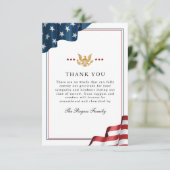 Patriot Flat Dank u opmerking Kaart (Staand voorkant)