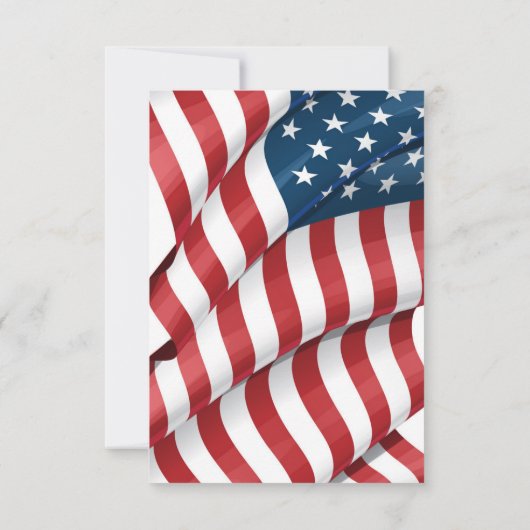 Patriot Flat Dank u opmerking Kaart (Achterkant)