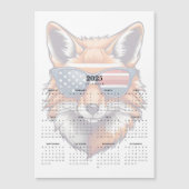 Patriot Fox Rood Wit Blauw Zonnebril Magneet 2025 (Voorkant)