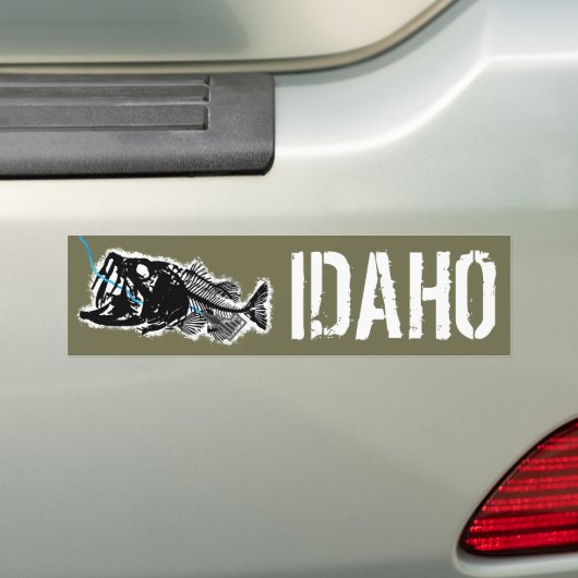 PATRIOT - GESWALLOWDE IDAHO - ÉÉN BAD BASIS BUMPERSTICKER (Op auto)