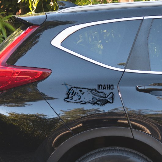 PATRIOT - GESWALLOWDE IDAHO - ÉÉN BAD BASIS STICKER (Auto Zijkant)