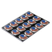 Patriot Heart American Flag Notitieboek (Linkerzijde)