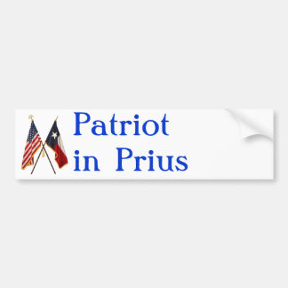 Patriot in Prius Bumpersticker