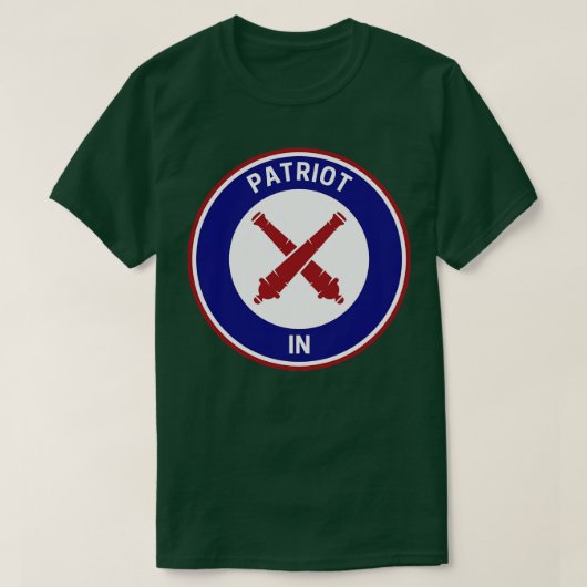 Patriot Indiana T-shirt (Design voorkant)