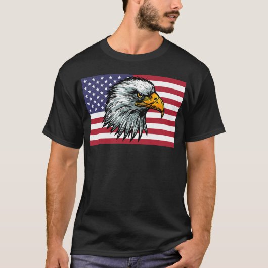 Patriot kale adelaar t-shirt (Voorkant)