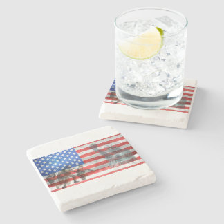 Patriot Kantoor Home Personaliseert de bestemming Stenen Onderzetter