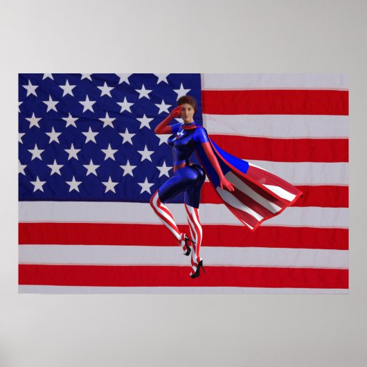 Patriot meisje poster (Voorkant)