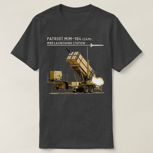 Patriot MIM104 grond-luchtraket T-shirt (Design voorkant)