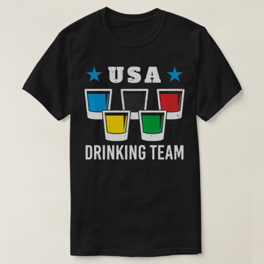 Patriot Olympic USA Drink Team Beer T-shirt (Design voorkant)