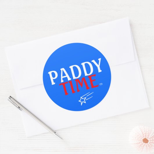 Patriot Paddy Ronde Sticker (Envelop)