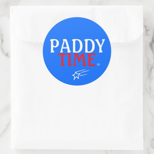 Patriot Paddy Ronde Sticker (Tas)