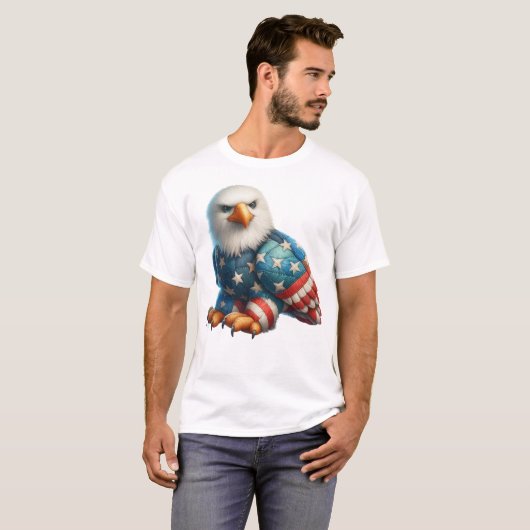 Patriot Patchwork Art T-shirt (Voorkant volledig)